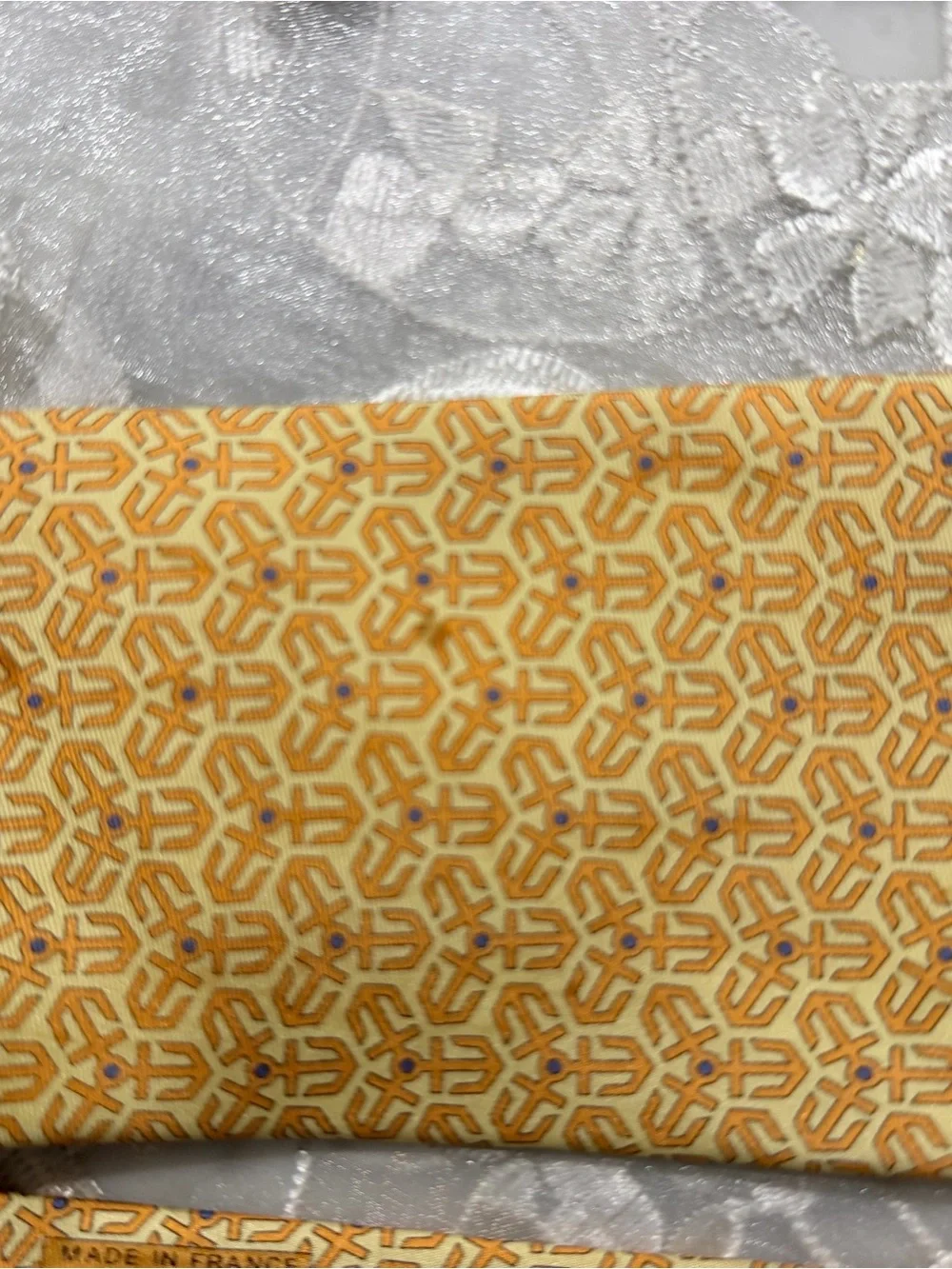 Hermes Yellow Patterned Waist Belt